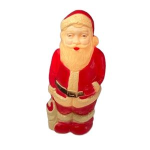 Blow Mold Santa Claus Union Products 14 inch Vintage 1950-1960s